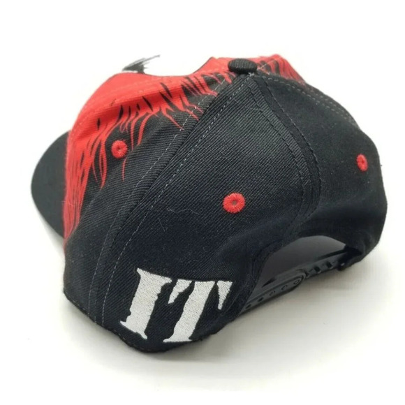 IT Original Movie Snapback Red & Black Pennywise Clown Baseball Hat Cap OSFM NWT - Picture 6 of 9